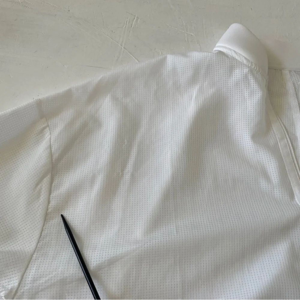 Nike Dry Bliss Jacket White Butter Zip Up Lightweight Training Unlined Sz M NWT